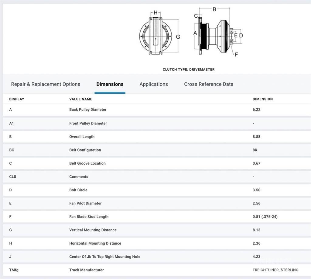 CAT C7 Other components
