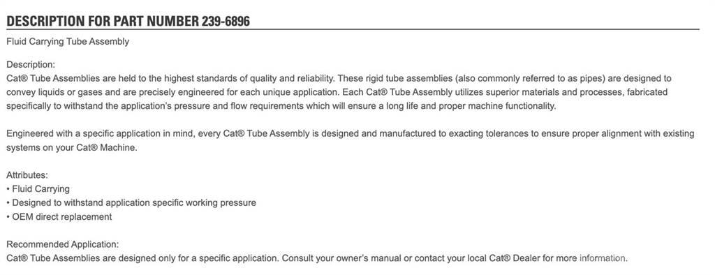 CAT C7 Other components