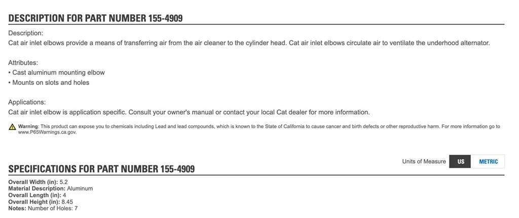CAT C7 Other components