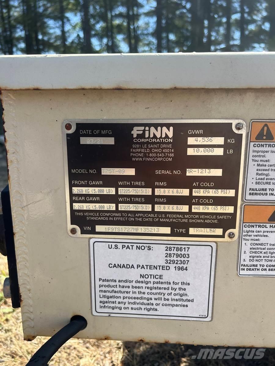 Finn T75T Hopper equipment, blowers and elevators