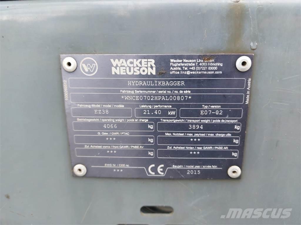 Wacker Neuson EZ38 Crawler excavators