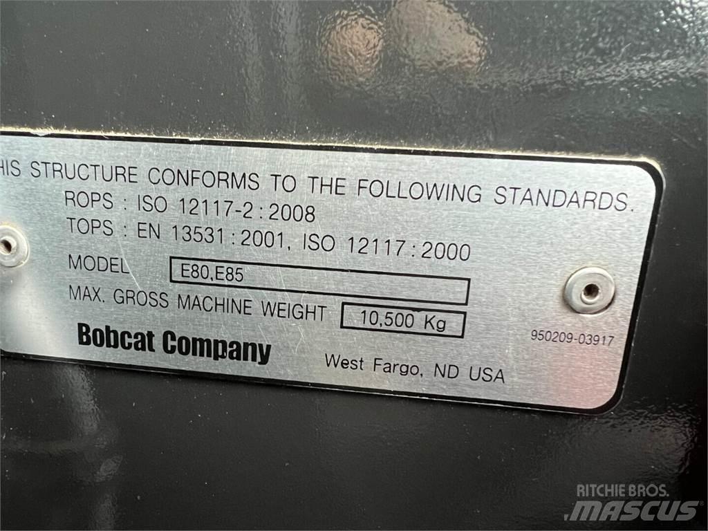 Bobcat E85 Crawler excavators