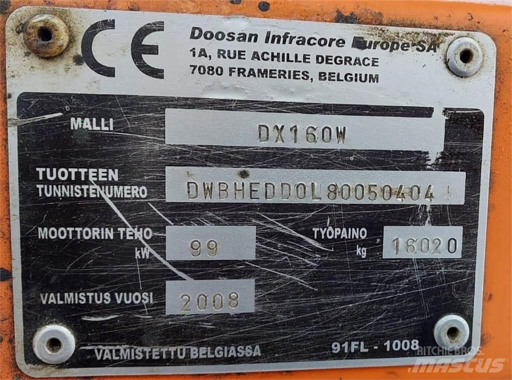 Doosan DX160W Crawler excavators