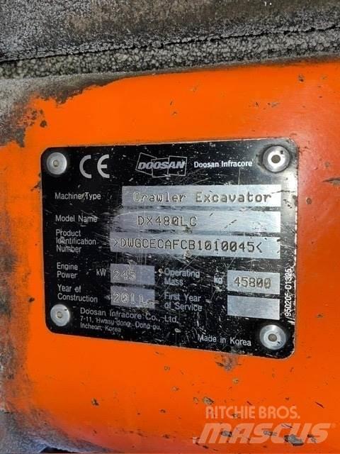 Doosan DX480LC Crawler excavators