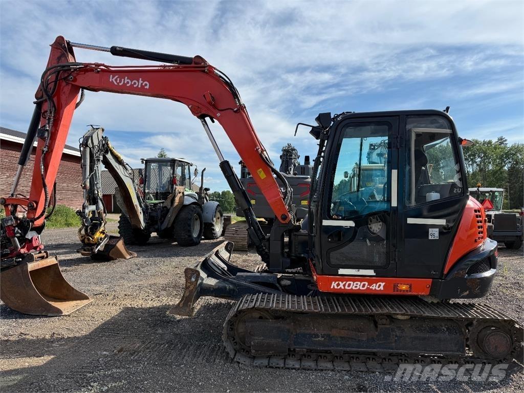Kubota KX080-4 Mini excavators  7t - 12t