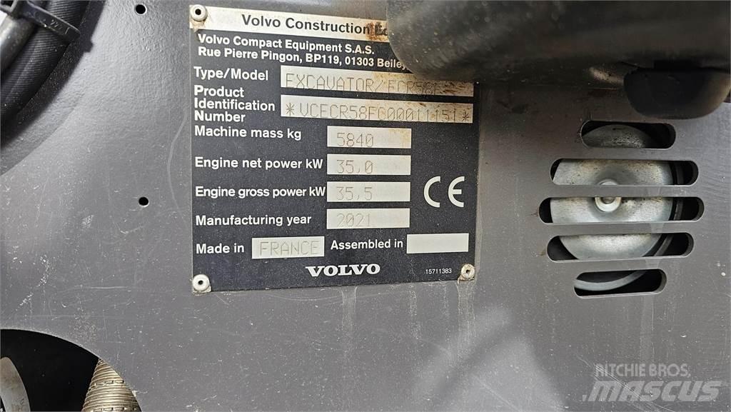 Volvo ECR 58 F Mini excavators < 7t (Mini diggers)
