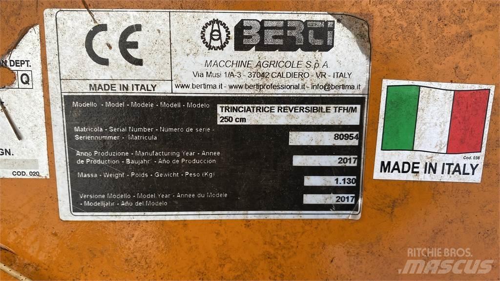 Berti TFH 250 BETESPUTS Pasture mowers and toppers