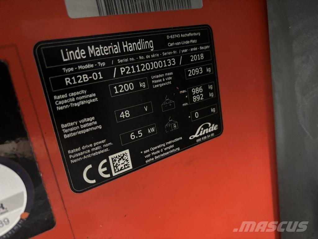 Linde R12B-01 Reach truck