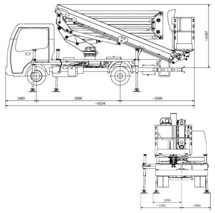Safi SCA 23 HE Truck mounted platforms