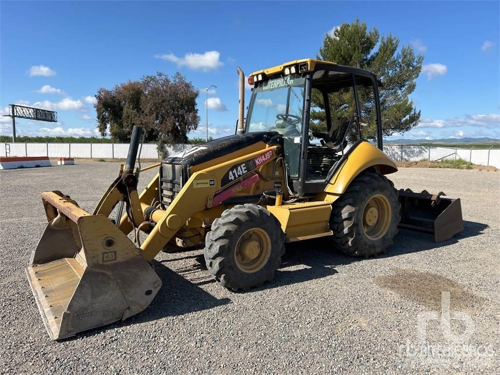 CAT 414E Skip bin truck