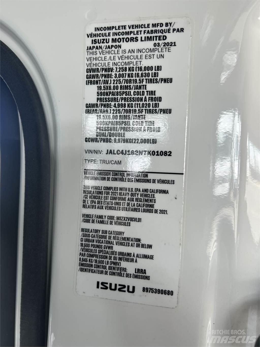 Isuzu NPR XD DC Box trucks