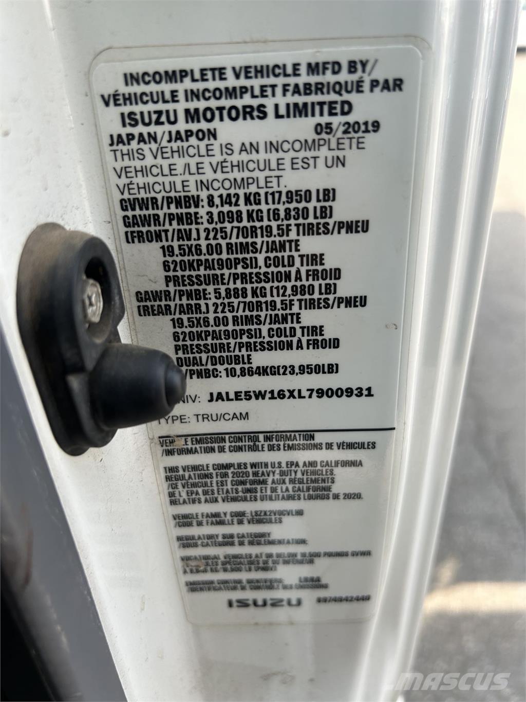 Isuzu NQR Tipper trucks