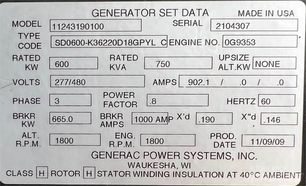Generac SD600 Diesel Generators