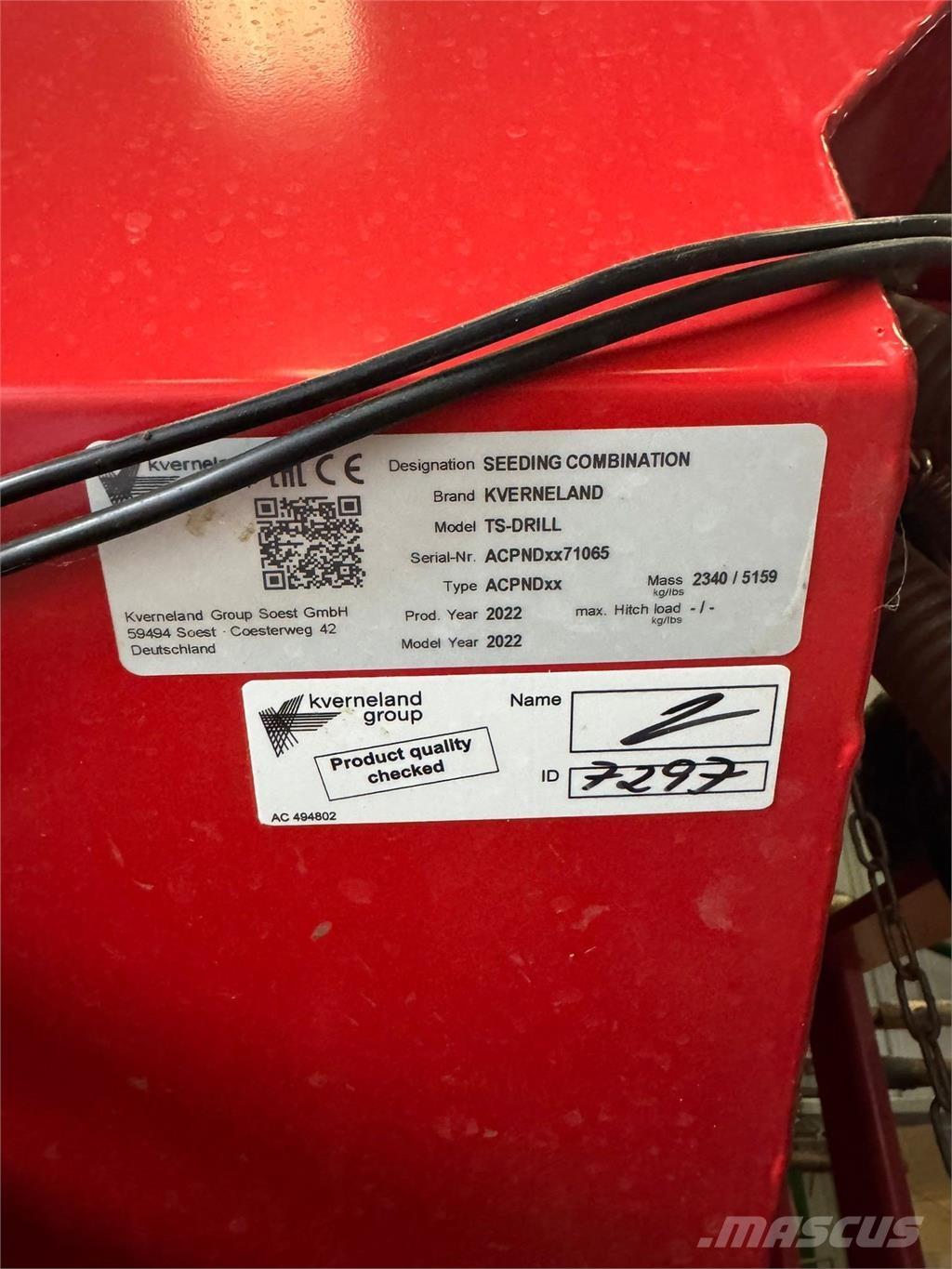 Kverneland 4.8M Farm machinery