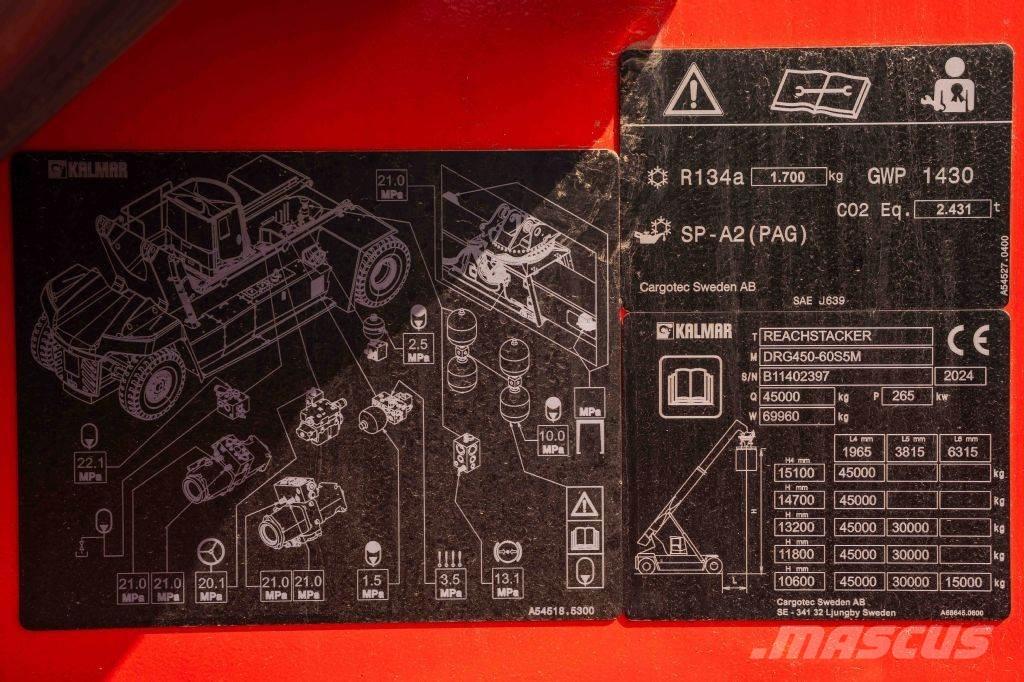 Kalmar DRG450-60S5M Reach stackers