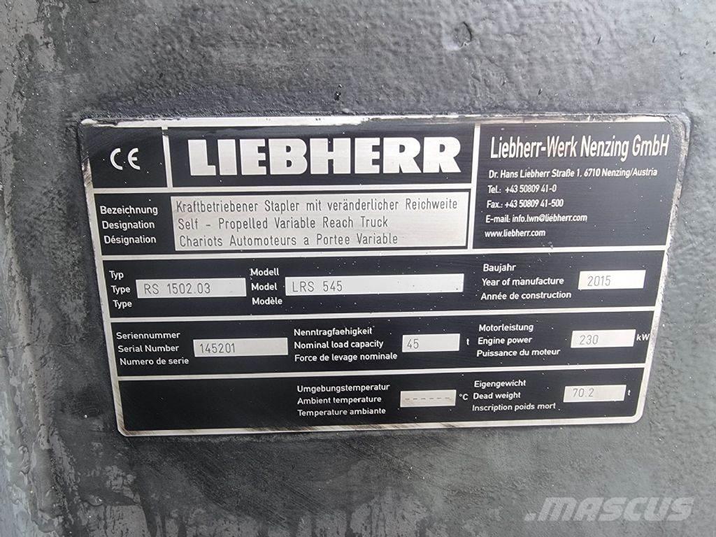 Liebherr LRS 545 Reach stackers
