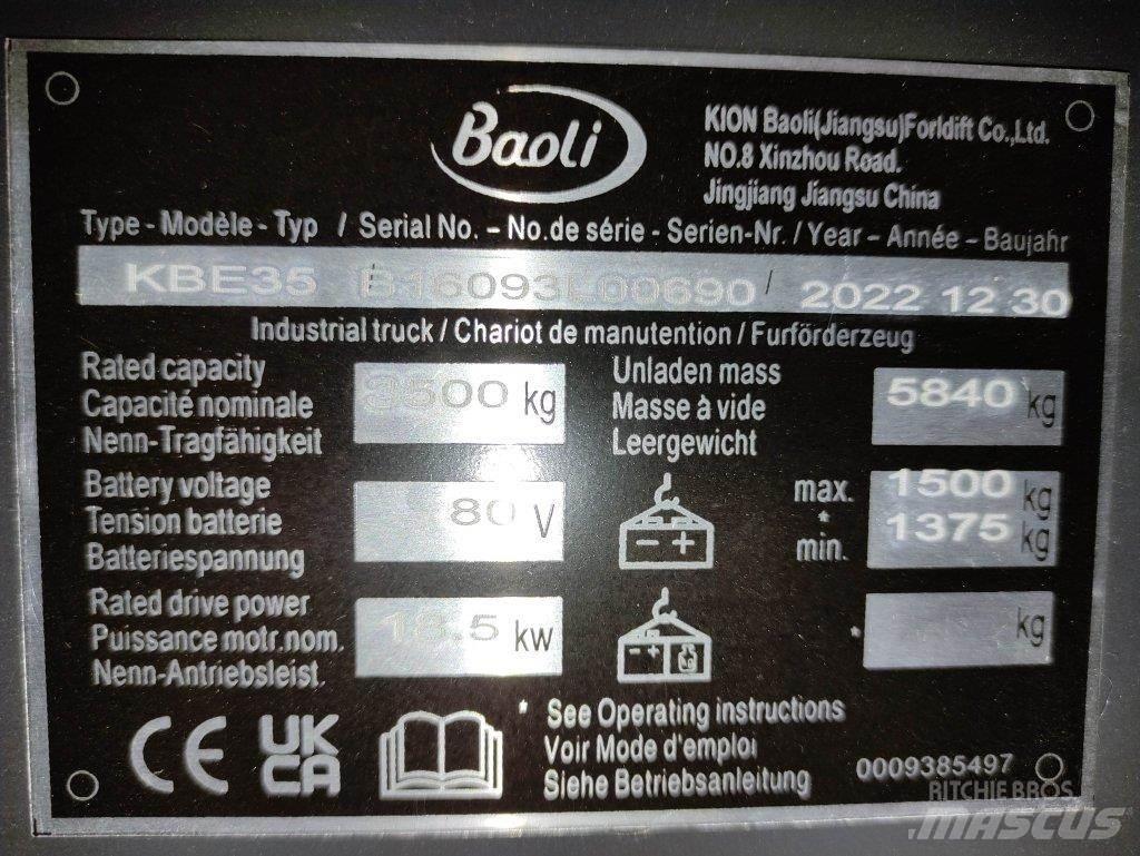 Baoli KBE35 Electric forklift trucks