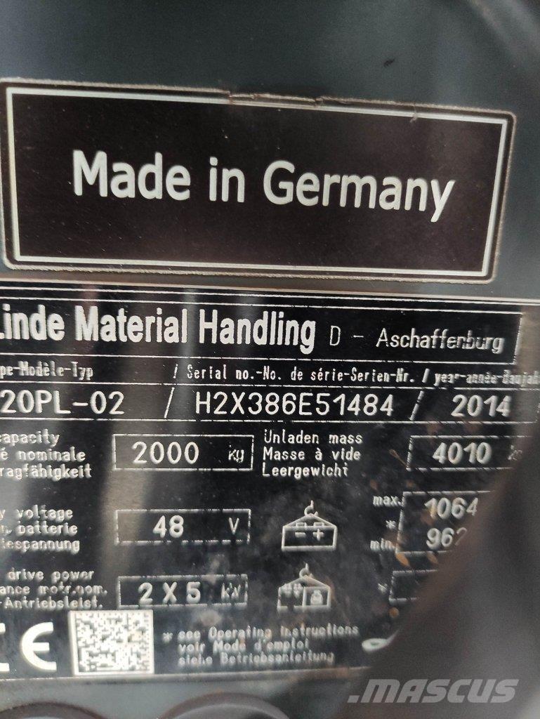 Linde E20PL-02-386 EVO Electric forklift trucks