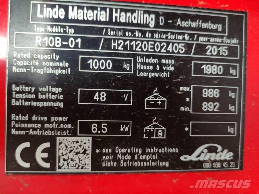 Linde R10B-01-112 Reach truck