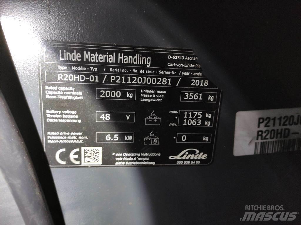 Linde R20HD-01-1120 Reach truck