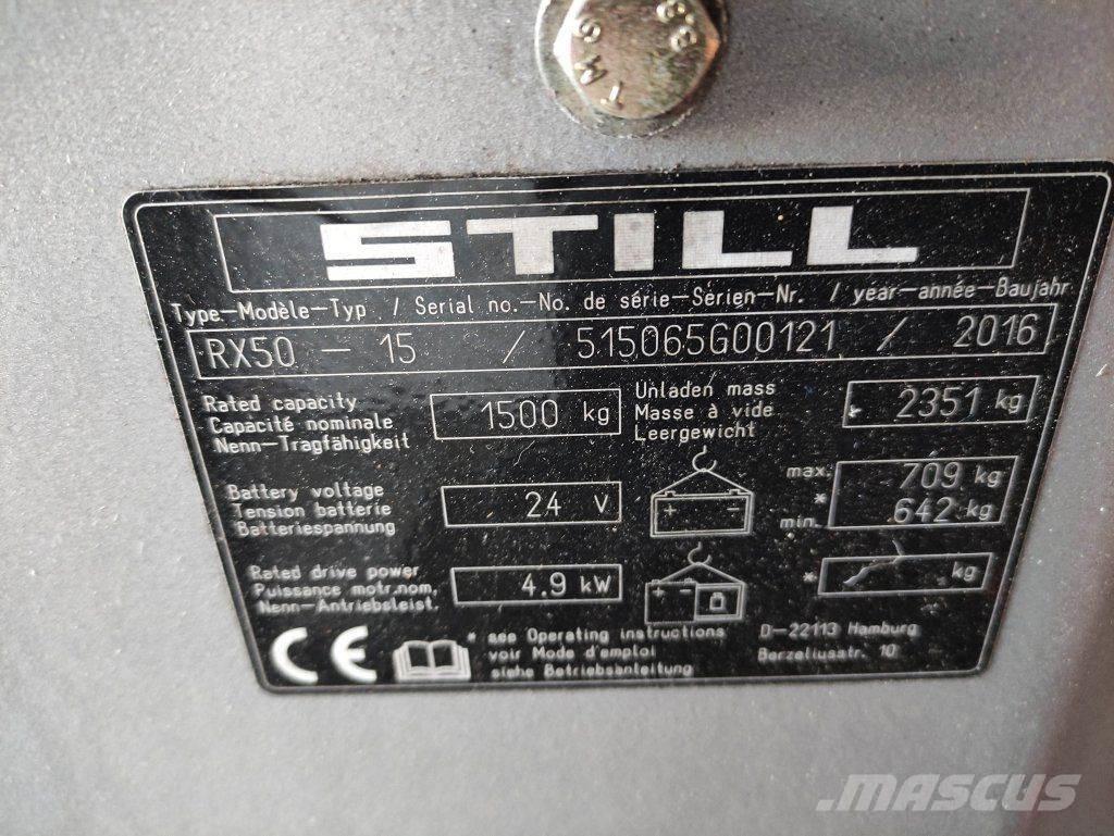 Still RX50-15 Electric forklift trucks